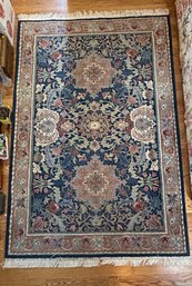 Manchester Navy Blue Low Pile Area Rug