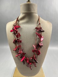 Vintage Wood Artist Necklace