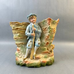 Vintage German Boy Vase