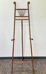 Victorian Bentwood Art Easel With Brass Fittings