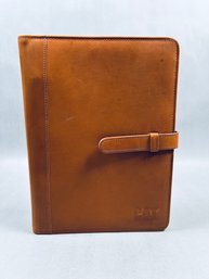 Coach Large Tan Leather Organizer With CAT Logo