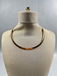 Goldtone Choker Necklace