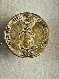 1944-D United States-administered Philippines Ten Centavos Silver Coin