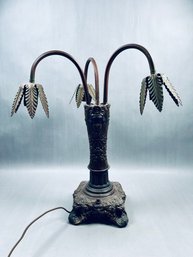 Vintage Art Nouveau 3 Lite Table Lamp