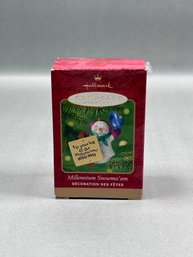 Hallmark Keepsake Millennium Snowma'am Christmas Ornament