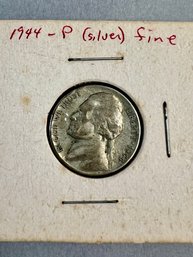 1944-P Jefferson 'War  Nickel Noted Fine-