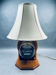 The Model OB-SH Antique Electric Meter Lamp With Operating Meter (Meter C. 1920)