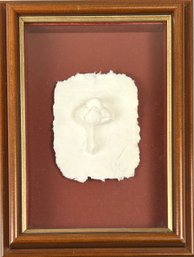 Signed Sculpture Paper Art Framed