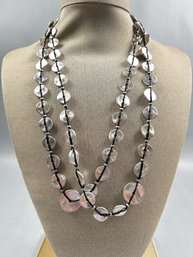 Long Silvertine Chicos Modernist Necklace