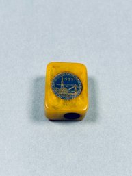 1939 Golden Gate International Exposition Souvenir Pencil Sharpener