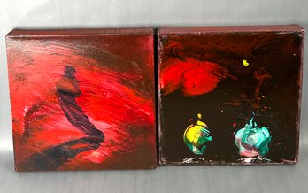 Signed Martell Vintage Oil On Canvas Art *local Pick Up Only*