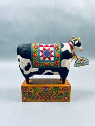 2003 Jim Shore 'A Grand Tradition' Cow Figurine From The Heartwood Creek Collection