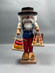 Christian Ulbricht 'Cheese Man' Nutcracker, A Handcrafted German Wooden Figure