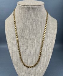 18k Yellow Gold Curb Chain Necklace