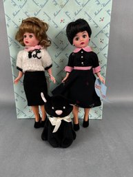 Madame Alexander Doll: Laverne & Shirley And Dog