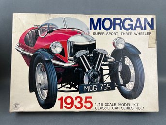 Vintage Model Car By Gakken: 1935 Morgan Super Sports 3 Wheeler