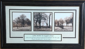 Come Away To A Quiet Place Photograph Art Framed