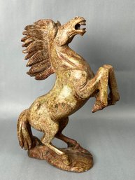 Chinese Carved Jasper Horse Sculpture *local Pick Up Only*