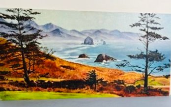 Ruby Glenn Edwards Painting On Canvas Of Ecola Park