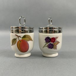 Royal Worcester Pair Of Egg Coddler