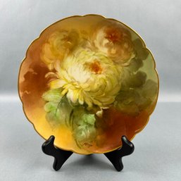 Haviland Hand Painted Plate Signed