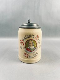 Vintage Paulaner Brau Mnchen Ceramic Beer Stein