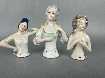 Porcelain Hand Painted Half Dolls - Germany
