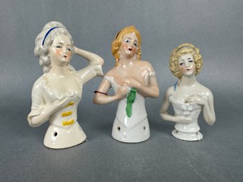Porcelain Hand Painted Half Dolls