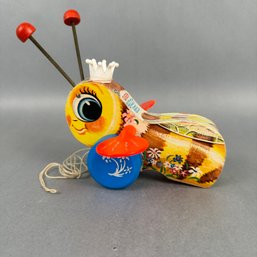 Vintage Fisher Price Pull Toy- Buzzy Bee