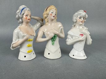 Porcelain Hand Painted Half Dolls - Germany