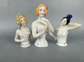 Porcelain Hand Painted Half Dolls