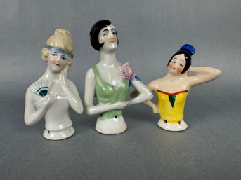 Porcelain Hand Painted Half Dolls