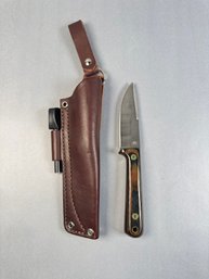 Fixed Blade Knife With House Mark