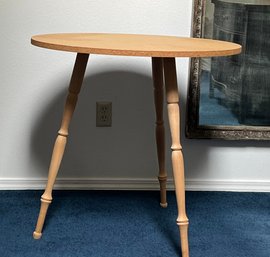 Pressboard Table Top With Wood Legs