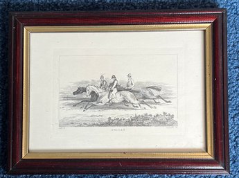 Horse Racing Print By W Barraud