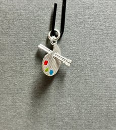 Sterling Silver Artist Pallet Charm