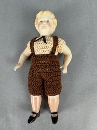 Small Bisque Doll - 6.5 Inches