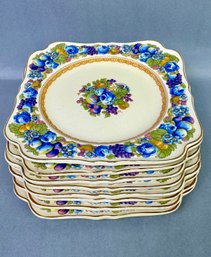 Crown Ducal -  Florentine - Dessert Plates - 7.5 Square
