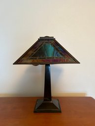 Iridescent Stained Glass Table Lamp