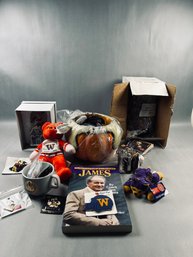 Assortment Of Vintage University Of Washington Huskies Memorabilia