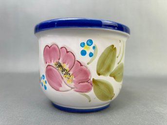 Italian Hand Painted Planter By Lavorato & Dipinto A Mano