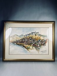 Signed Original Watercolor - Salzburg