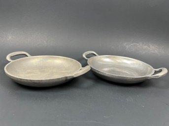 2 Wilton Armatale Porringer Pan With Handles.