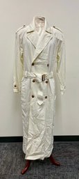 Vintage LizWear Off-White Trench Coat - Size Small