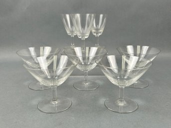 Lot Of Rosenthal Goldstrahlen Crystal Goblets