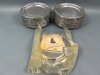 23 Wilton Pewter Plates.