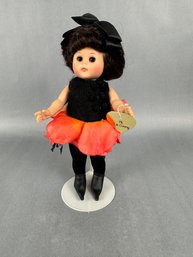 Ginny Doll - Reddish Tulip Skirt & Black Top