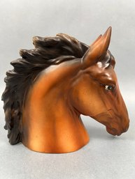 Vintage Ceramic Horse Planter.