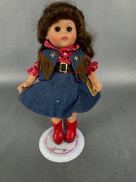 Ginny Doll - Cowboy Girl With Denim Skirt
