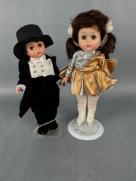 Ginny Dolls- Groom And Ice Skater With Gold Outfit